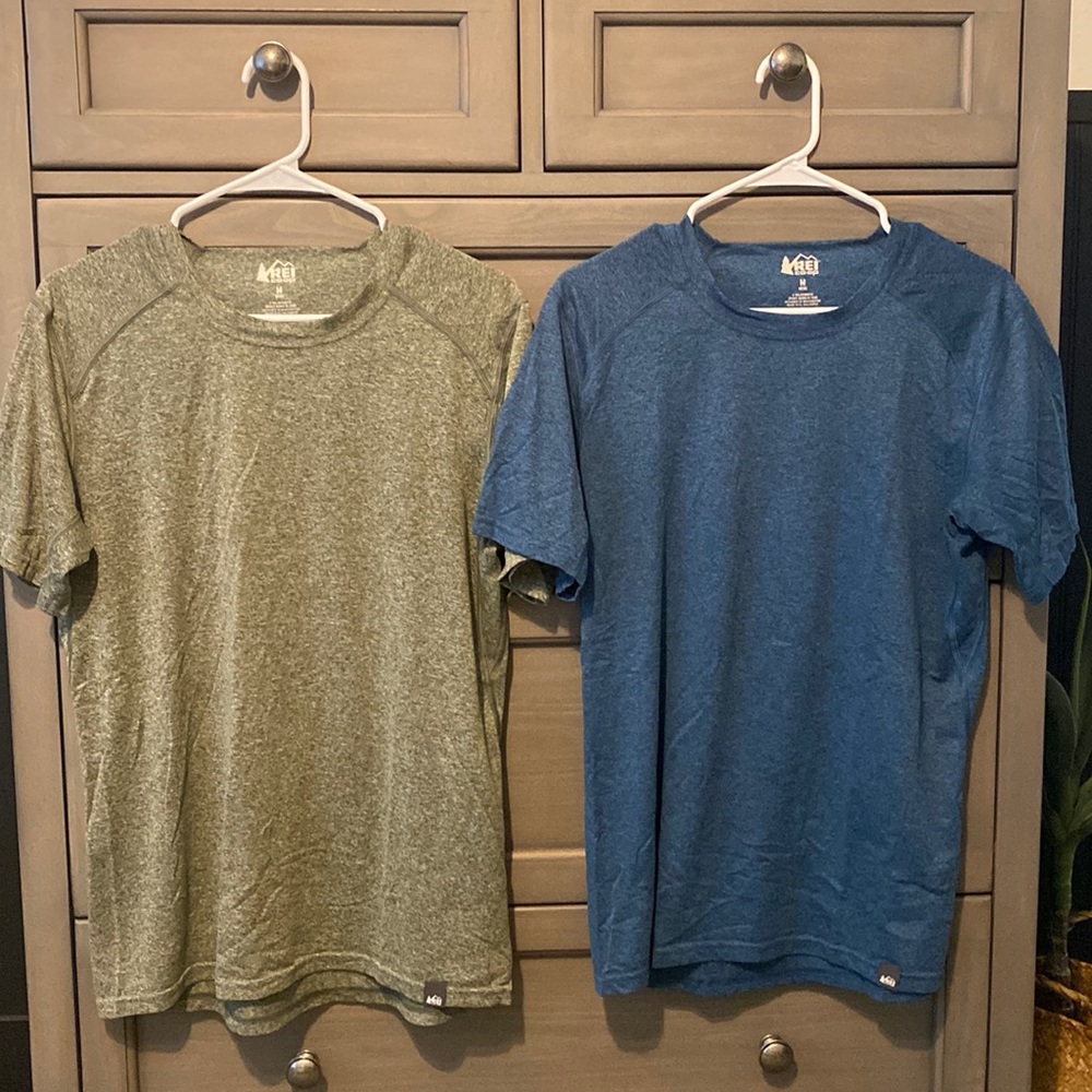 TWO Mens REI athletic shirts